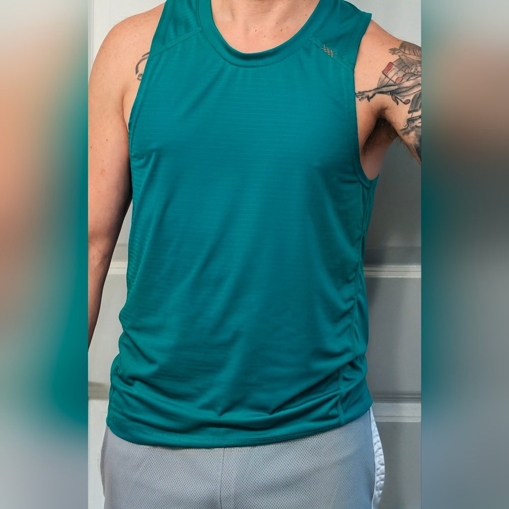 RHONE Men's Teal Tank Top